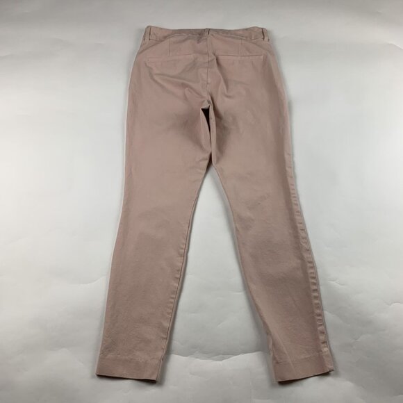 Old Navy Pink Bamboo Stretch Canvas High Rise Skinny Pixie Pant 4 - Picture 6 of 7
